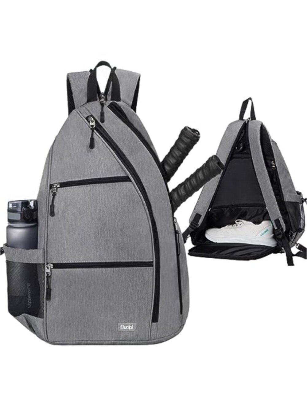 Pickleball Bag Reversible Paddle Compartment Nylon Backpack